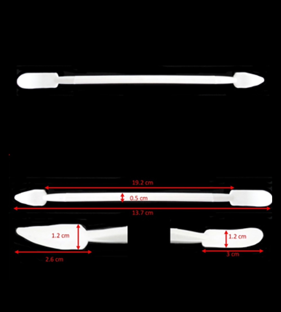 Espatula Plastico Laboratorio Tipo Gritman (pala-triangular)